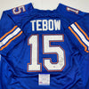 Autographed/Signed Tim Tebow Florida Blue College Football Jersey PSA/DNA COA