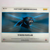 2025 Panini Instant Impressions Tetairoa McMillan #II-13 18x24 Hand Print Autographed Auto /10 Carolina Panthers Rookie RC Oversized Football Card by Hall of Fame Sports Memorabilia