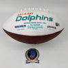 Autographed/Signed Tyreek Hill Miami Dolphins Full Size F/S White Panel Logo Football Beckett BAS COA