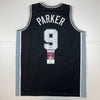 Autographed/Signed Tony Parker San Antonio Black Basketball Jersey JSA COA