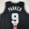 Autographed/Signed Tony Parker San Antonio Black Basketball Jersey JSA COA
