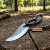 Recurve Utility Knife Fixed Blade Knife Micarta Handle by JW SteelCrafts