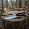 Recurve Utility Knife Fixed Blade Knife Micarta Handle by JW SteelCrafts