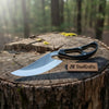 Recurve Utility Knife Fixed Blade Knife Micarta Handle by JW SteelCrafts