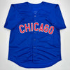 Autographed/Signed Nico Hoerner Chicago Blue Baseball Jersey Beckett BAS COA
