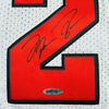 Autographed/Signed Michael Jordan Chicago White Basketball Jersey Upper Deck UDA COA