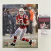 Autographed/Signed Wes Welker New England Patriots 8x10 Football Photo JSA COA #2