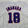 Autographed/Signed Shota Imanaga Chicago Pinstripe Baseball Jersey Beckett BAS COA by Hall of Fame Sports Memorabilia