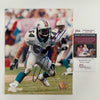 Autographed/Signed Zach Thomas Miami Dolphins 8x10 Football Photo JSA COA #2