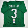 Autographed/Signed Nolan Smith Jr. Philadelphia Kelly Green Football Jersey JSA COA