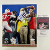 Autographed/Signed Santonio Holmes Pittsburgh Steelers 8x10 Football Photo JSA COA #2