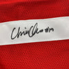 Autographed/Signed Chris Olave Ohio State Red College Football Jersey JSA COA