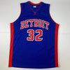 Autographed/Signed Richard Rip Hamilton Detroit Blue Basketball Jersey Steiner COA