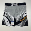 Autographed/Signed Khamzat Borz Chimaev UFC MMA Ultimate Fighting Grey Trunks PSA/DNA COA