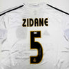 Autographed/Signed Zinedine Zidane Real Madrid White Soccer Jersey Beckett BAS COA