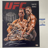 Autographed/Signed Nate Nathan Diaz UFC MMA Ultimate Fighting 16x20 Photo Beckett BAS COA #4