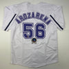 Autographed/Signed Randy Arozarena Tampa Bay White Retro Baseball Jersey Beckett BAS COA