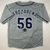 Autographed/Signed Randy Arozarena Tampa Bay Grey Baseball Jersey Beckett BAS COA