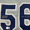 Autographed/Signed Randy Arozarena Tampa Bay Grey Baseball Jersey Beckett BAS COA