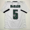Autographed/Signed Donovan McNabb Philadelphia White Football Jersey JSA COA by Hall of Fame Sports Memorabilia