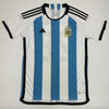 Autographed/Signed Alejandro Garnacho Argentina Blue Soccer Futbol Jersey Beckett BAS COA
