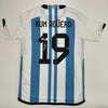Autographed/Signed Sergio Kun Aguero Argentina Blue Soccer Futbol Jersey Beckett BAS COA