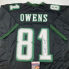 Autographed/Signed Terrell Owens Philadelphia Black Football Jersey JSA COA