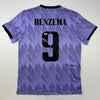 Autographed/Signed Karim Benzema Real Madrid 2022-23 Purple Soccer Jersey Beckett BAS COA