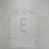 Autographed/Signed Roberto Carlos Real Madrid White Soccer Jersey Beckett BAS COA
