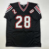 Autographed/Signed Marshall Faulk San Diego State Black College Football Jersey Beckett BAS COA