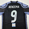 Autographed/Signed Karim Benzema Real Madrid 2016-17 Black Soccer Jersey Beckett BAS COA