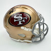 Autographed/Signed Jerry Rice San Francisco 49ers Football Mini Helmet Beckett BAS COA