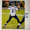 Autographed/Signed Russell Wilson Seattle Seahawks 16x20 Football Photo Beckett BAS COA