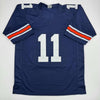 Autographed/Signed Chris Davis Jr. Auburn Blue College Football Jersey JSA COA