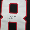 Framed Autographed/Signed Jake Sanderson 35x39 Ottawa Black Hockey Jersey JSA COA by Hall of Fame Sports Memorabilia