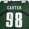 Autographed/Signed Jalen Carter Philadelphia Green Football Jersey Beckett BAS COA