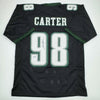 Autographed/Signed Jalen Carter Philadelphia Black Football Jersey Beckett BAS COA by Hall of Fame Sports Memorabilia