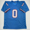 Autographed/Signed Calvin Ridley Tennessee Retro Blue Football Jersey Beckett BAS COA