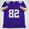 Autographed/Signed Kyle Rudolph Minnesota Purple Football Jersey Beckett BAS COA