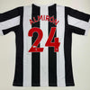 Autographed/Signed Miguel Almiron Newcastle United White/Black Soccer Jersey Beckett BAS COA