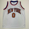 Autographed/Signed Donte Divincenzo New York White Basketball Jersey Beckett BAS COA