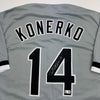 Autographed/Signed Paul Konerko Chicago Grey Baseball Jersey TriStar COA