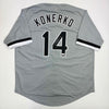 Autographed/Signed Paul Konerko Chicago Grey Baseball Jersey TriStar COA