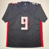 Autographed/Signed Michael Penix Jr. Atlanta Black Football Jersey Beckett BAS COA
