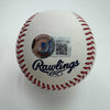 Autographed/Signed Jordan Walker Rawlings Official Major League Baseball ROML Beckett BAS COA