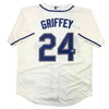 Autographed/Signed Ken Griffey Jr. Seattle Cream Baseball Jersey Beckett BAS COA