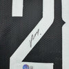 Framed Autographed/Signed Alperen Sengun 35x39 Houston Black Basketball Jersey Beckett BAS COA