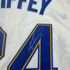 Autographed/Signed Ken Griffey Jr. Seattle Cream Baseball Jersey Beckett BAS COA