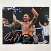 Autographed/Signed Max Holloway UFC MMA Black Fighting 8x10 Photo JSA COA by Hall of Fame Sports Memorabilia