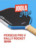 Joola Perseus Pro V Rally Rocket with cover 16mm Pickleball Paddle by The Mad Pickler